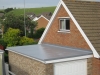 An example of fiberglass flat roofing